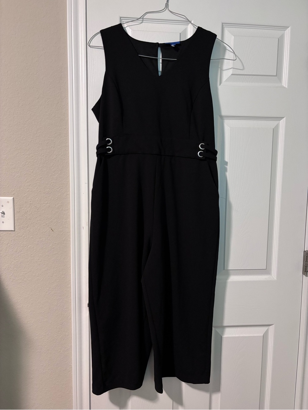 Apt. 9 Black jumpsuit with V-Neckline